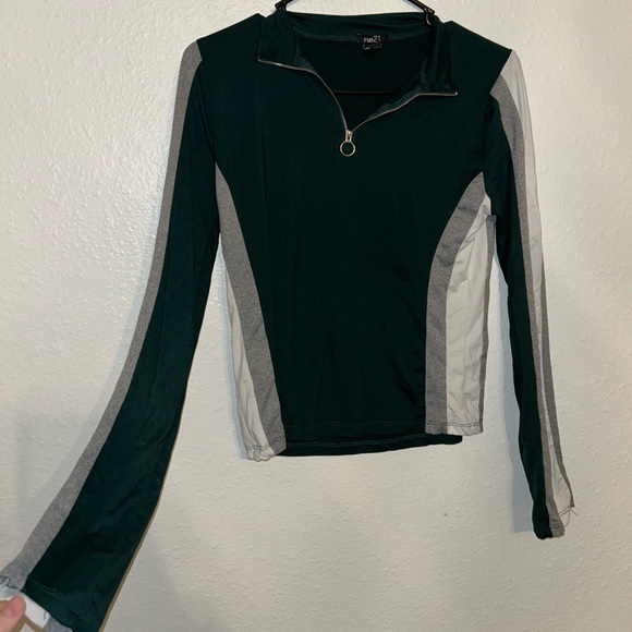 Rue 21 workout jacket. Fits like crop top. - Picture 1 of 3